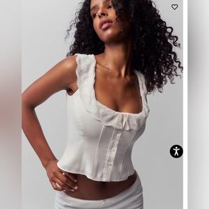 Danielle Guizio Paloma Lace Top 🌾